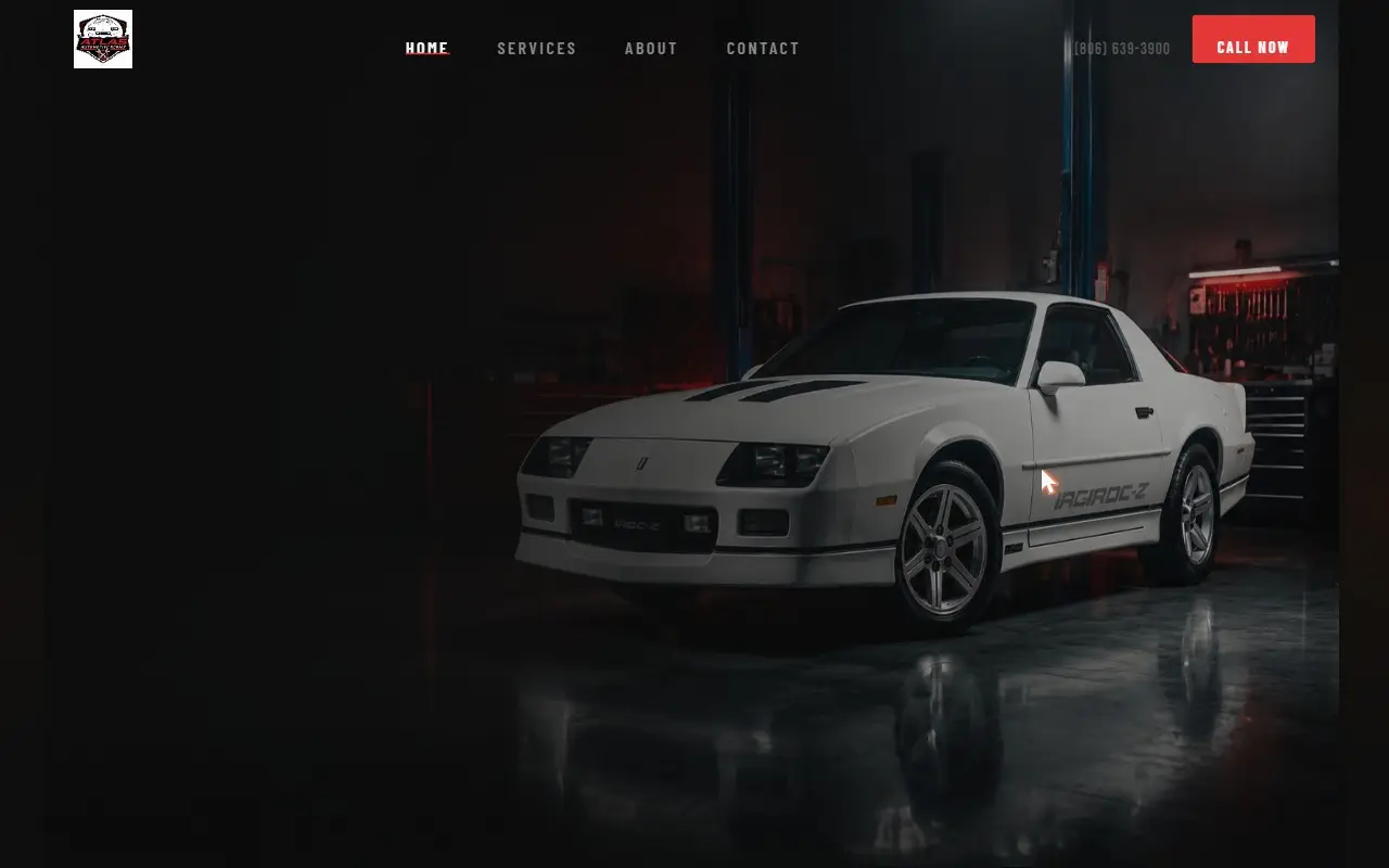 Atlas Automotive Repair website screenshot